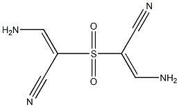 2,2'-Sulfonylbis[(E)-3-aminopropenenitrile] Struktur