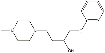 1-Phenoxy-4-(4-methyl-1-piperazinyl)-2-butanol Struktur