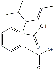 (-)-Phthalic acid hydrogen 1-[(R)-2-methyl-4-hexene-3-yl] ester Struktur