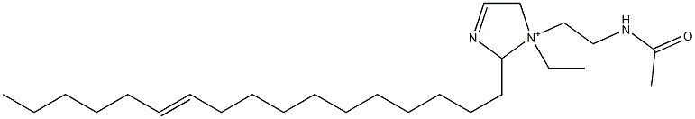 1-[2-(Acetylamino)ethyl]-1-ethyl-2-(11-heptadecenyl)-3-imidazoline-1-ium Struktur