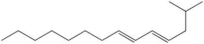 (4E,6E)-2-Methyl-4,6-tetradecadiene Struktur