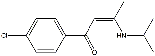 1-(4-Chlorophenyl)-3-isopropylamino-2-buten-1-one Struktur