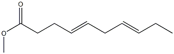 4,7-Decadienoic acid methyl ester Struktur