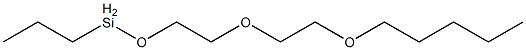 Propyl[2-[2-(pentyloxy)ethoxy]ethoxy]silane Struktur