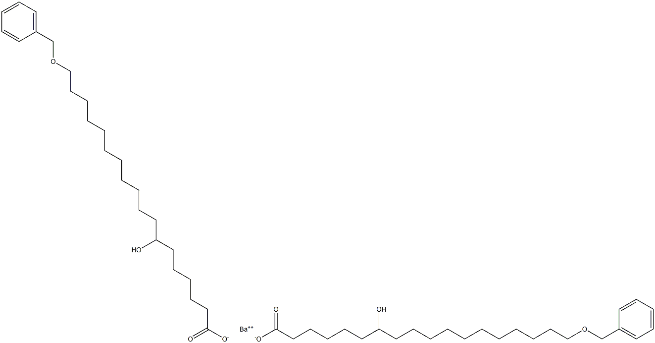 Bis(18-benzyloxy-7-hydroxystearic acid)barium salt Struktur