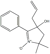 3-Allyl-3-hydroxy-5,5-dimethyl-2-phenyl-1-pyrroline 1-oxide Struktur