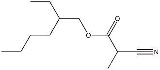 2-Cyanopropionic acid (2-ethylhexyl) ester Struktur