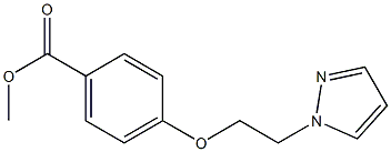 4-[2-(1H-Pyrazol-1-yl)ethoxy]benzoic acid methyl ester Struktur