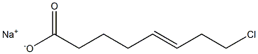 8-Chloro-5-octenoic acid sodium salt Struktur