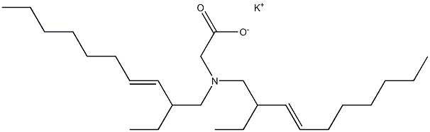 N,N-Bis(2-ethyl-3-decenyl)glycine potassium salt Struktur