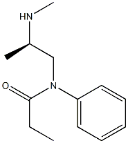 (+)-N-[(R)-2-(Methylamino)propyl]-N-phenylpropionamide Struktur