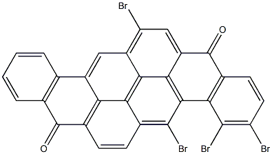 3,4,5,14-Tetrabromo-8,16-pyranthrenedione Struktur