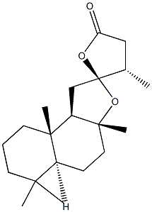 [12S,13S,(-)]-8,12:12,15-Diepoxylabdane-15-one Struktur