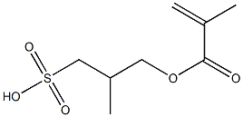 3-(Methacryloyloxy)-2-methyl-1-propanesulfonic acid Struktur