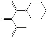 1-Piperidinobutane-1,2,3-trione Struktur