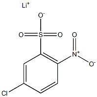 3-Chloro-6-nitrobenzenesulfonic acid lithium salt Struktur