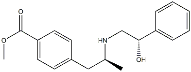 4-[(S)-2-[[(S)-2-Hydroxy-2-phenylethyl]amino]propyl]benzoic acid methyl ester Struktur