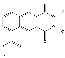 2,3,5-Naphthalenetricarboxylic acid tripotassium salt Struktur