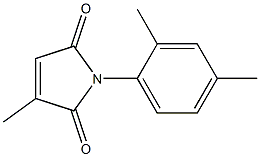 2,5-Dihydro-1-(2,4-dimethylphenyl)-3-methyl-1H-pyrrole-2,5-dione Struktur