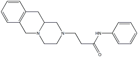 1,3,4,6,11,11a-Hexahydro-N-(phenyl)-2H-pyrazino[1,2-b]isoquinoline-2-propanamide Struktur