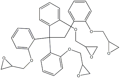 Tetrakis(glycidyloxyphenyl)ethane Struktur