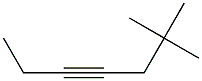 6,6-Dimethyl-3-heptyne Struktur