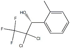 (1R)-1-(2-Methylphenyl)-2,2-dichloro-3,3,3-trifluoropropan-1-ol Struktur