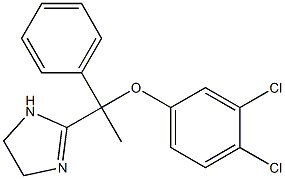 2-[1-(3,4-Dichlorophenoxy)-1-(phenyl)ethyl]-2-imidazoline Struktur