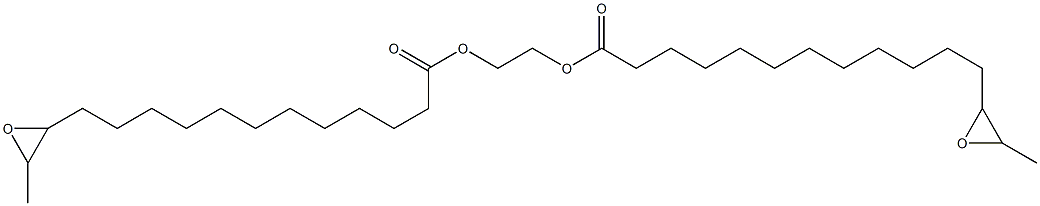 Bis(13,14-epoxypentadecanoic acid)1,2-ethanediyl ester Struktur