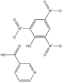 Pyridine-3-carboxylic acid picrate Struktur