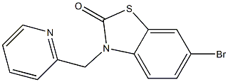 3-(2-Pyridinylmethyl)-6-bromobenzothiazol-2(3H)-one Struktur