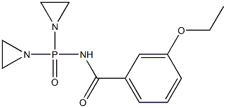 N-[Bis(1-aziridinyl)phosphinyl]-m-ethoxybenzamide Struktur