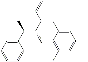 (4S,5R)-4-(2,4,6-Trimethylphenylthio)-5-phenyl-1-hexene Struktur