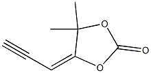 4-(2-Propyn-1-ylidene)-5,5-dimethyl-1,3-dioxolan-2-one Struktur