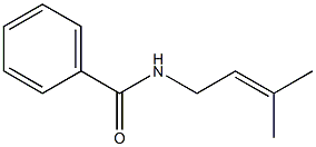 N-(3-Methyl-2-butenyl)benzamide Struktur