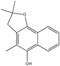 2,3-Dihydro-2,2,4-trimethylnaphtho[1,2-b]furan-5-ol Struktur