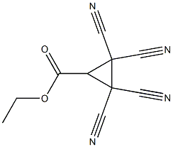 2,2,3,3-Tetracyanocyclopropanecarboxylic acid ethyl ester Struktur