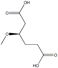 [R,(+)]-3-Methoxyhexanedioic acid Struktur