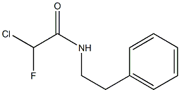 2-Chloro-2-fluoro-N-[2-(phenyl)ethyl]acetamide Struktur