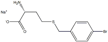 (+)-S-(p-Bromobenzyl)-D-homocysteine sodium salt Struktur