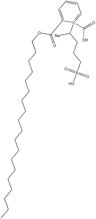 Phthalic acid 1-nonadecyl 2-(1-sodiosulfobutyl) ester Struktur