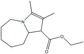 5,6,7,8,9,9a-Hexahydro-2,3-dimethyl-1H-pyrrolo[1,2-a]azepine-1-carboxylic acid ethyl ester Struktur