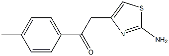 2-Amino-4-[(4-methylphenyl)carbonylmethyl]thiazole Struktur