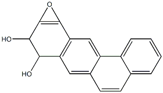 8,9-Dihydro-8,9-dihydroxy-10,11-epoxybenz[a]anthracene Struktur