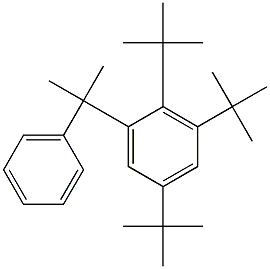 2-(2,3,5-Tri-tert-butylphenyl)-2-phenylpropane Struktur