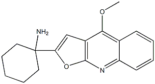 2-(1-Aminocyclohexyl)-4-methoxyfuro[2,3-b]quinoline Struktur