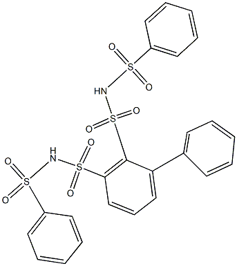 N,N'-Bis(phenylsulfonyl)-1,1'-biphenyl-2,3-disulfonamide Struktur