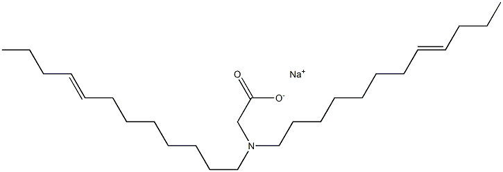 N,N-Di(8-dodecenyl)aminoacetic acid sodium salt Struktur