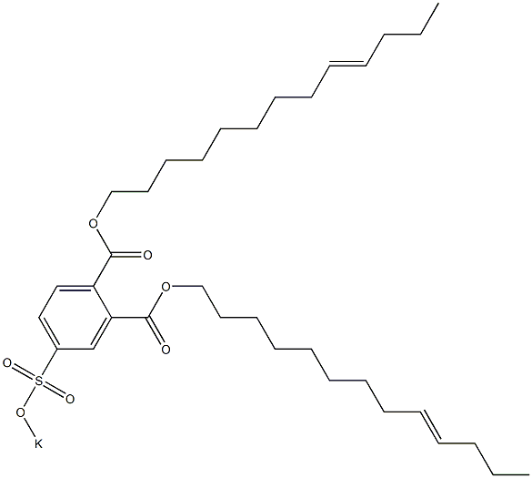 4-(Potassiosulfo)phthalic acid di(9-tridecenyl) ester Struktur