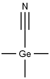 Cyanotrimethylgermane Struktur